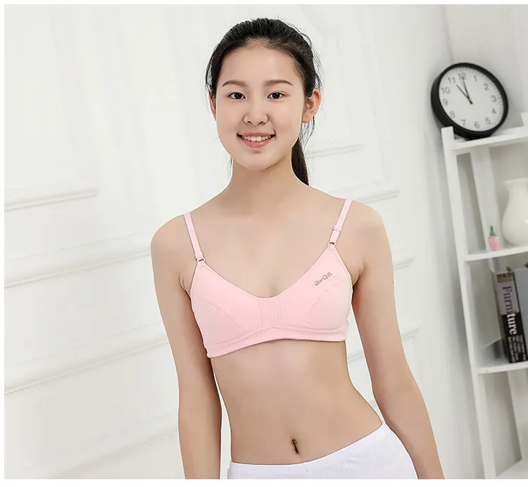 3 PCS training bras for girls teenage underwear kids bras young children  girl student bra top thin underwear for child teens summer