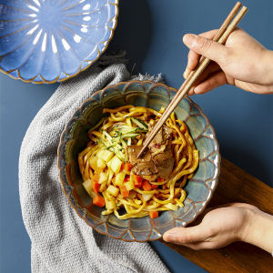 OMK Japanese Style Ceramic 1400ML Large soup bowl Salad Bowl