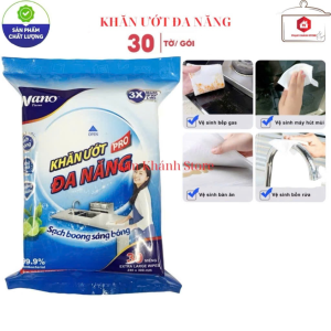 Khăn Giấy Uớt Lau Bếp Khử Mùi An Toàn - Khăn Ướt Đa Năng Kháng Khuẩn Nano