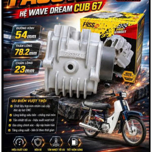 Lòng kiếng Fasstek 54mm thân lòng 7892 chân 24 cho xe Wave nhỏ - Dream100 - cub tproracing_motorcycle