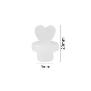 GTRBFDS Silicone Bottle Dust Plug Love Reusable Glass Straw Hole Silicone Stopper Cute Drinkware Decorative Leak Proof Cup Plug Water Glass Bottle
