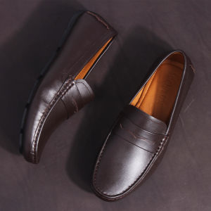 Giày Da Nam Cao Cấp Chính Hãng MICHILUX Penny Moccasin CIEMS Màu Nâu Bò