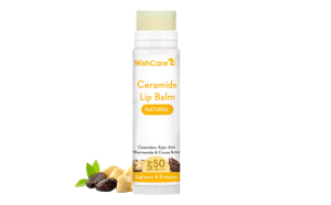 WishCare Ceramide Lip Balm with SPF50 PA+++ - Kojic Acid & Niacinamide - For Lip Lightening & Protection 5gm