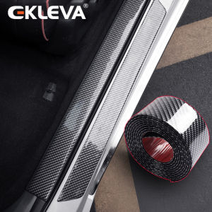 EKLEVA Universal Car Stickers Car Threshold Protection Strips Car Sill Edge Guard Anti-stepping Anti-collision Car Stickers Car Styling