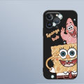 Cartoon Graffiti SpongeBob SquarePants Patrick Star Straight Edge Mobile Phone Cases Cover Casing Cashback Finds For VIVO V23E / V23 / V20 Pro / V15 / V15 Pro / V17 / V19 / V20 / V20 SE / V21 / S1 / S1 Pro Fun Cute Personality Shock Protection. 