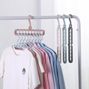 [ YM ACC ] 9in1 Smart Magic Hanger Gantungan Gantung Baju Pakaian 9 IN 1 Putar 360°