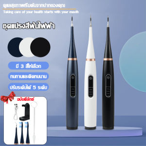 DP LANJIE 5โหมดการทำความสะอาด ที่ขูดหินปูน เครื่องขูดหินปูน แปรงฟันและทำความสะอาด2ใน1 31000ครั้ง/นาที IPX7กันน้ำสองชั้นชุดขูดหินปูน เครื่องขัดฟัน