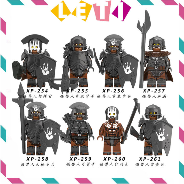 Lord of The Ring Minifigures Uruk Hai LOTR Building Blocks Toys ...