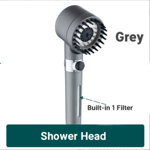 🇸🇬【SG stock】Shower Head High Showerheads Pressure Shower One-click Water Stop Handheld Shower Head 3 Mode Adjustable Water Massage Shower Head