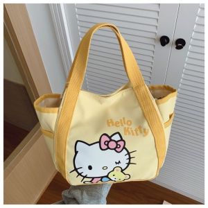 Just Star Cute Hello Kitty Tote Bag with Large Capacity for Daily Use and Lunch Carrying