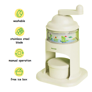 Dinosaur Ice Maker stainless steel blade washable homemade shave ice crusher smoothie abs mesin pembuat ais kanak kanak