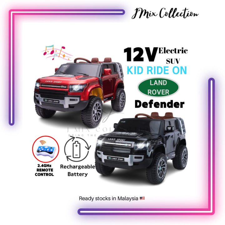 Ready Stock !!! 12V Electric Land Rover Defender Kid's Ride On Land