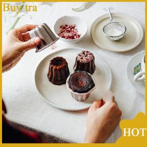 [Buytra] 6pcs Canele Mold Cake Pan Non Stick Small Canele Molds Muffin Bakeware Cupcake Pan Carbon Steel Pastry Mould Mini Cupcake Holder