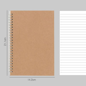 Lưới Máy Tính Xách Tay Xoắn Ốc Cổ Điển 16K / A5 Lót Trống Sổ Kế Hoạch 80 GSM Chấm Bi Bên Trong