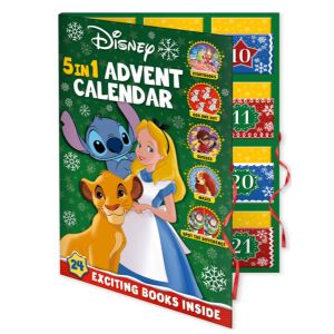 Disney 5 In 1 Story & Activity Advent Calendar 24 Books Gift Set For Kids (Hardcover)