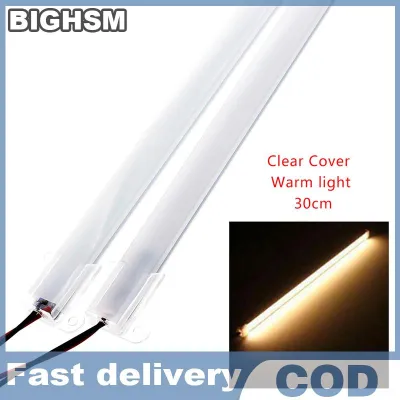 BIGHSM แท่งไฟ LED AC220V ความสว่างสูง2835คลิป LED 30ซม. 40ซม. 72หลอด LED แถบแข็งประหยัดไฟ