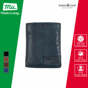 Ví Đứng Nam Gập Đôi Bằng Da Thật Màu Nâu Đậm - Gianni Conti - Sản Xuất Thủ Công Tại Italy_4207387-20