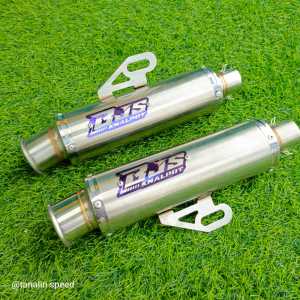 silincer knalpot salemba dan samlong inlet 38mm out 50mm original BJS knalpot