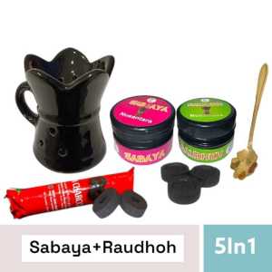 paket bukhur lengkap buhur gaharu kasturi wewangian arab pengharum ruangan bakhoor gahru free sendok