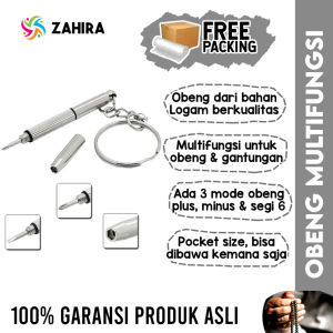 Gantungan Kunci OBENG Multifungsi Min Plus Segi6 Untuk Perbaikan Tasbih Jam Tangan Kalkulator HP