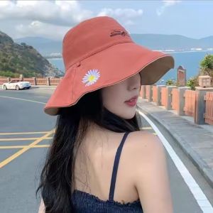 Popular Little Daisies Pattern Women Sun Hat / UV Protection Double-sided Fisherman Hat / Fishing Beach