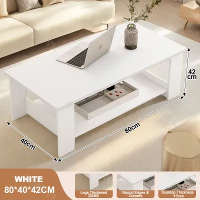 Tea Table Sofa Table 2 layers Coffee Table Side Table Desk Center Table Sofa Living Room Center Desk