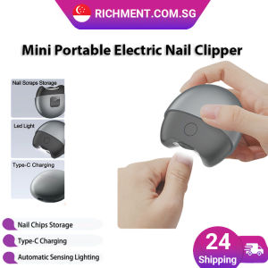 【✅SG Brand🔥】RICHMENT M5 Luxury Electric Nail Clipper Automatic Nail Trimmer with Safety Protection Low Noise Type-C Rechargeable for Adults & Children
