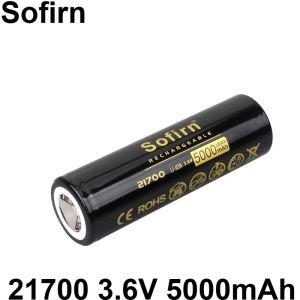 /Sofirn 21700 5000mAh Battery 3.6V Rechargeable Li-ion for Flashlights & Devices.