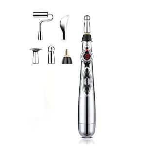 LINSBAYWU 2/3/5 Heads Electronic Acupuncture Pen Acupuncture Safe Electric Massage Pen Full Body Massage Collateral Physical Therapy Acupuncture Point Pen Neck