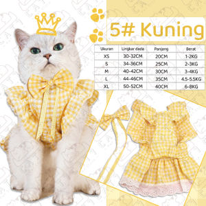 Baju Kucing Bahan Katun Dress Series Terlucu Baju Kucing Anjing Kelinci Lucu Murah Size XS-XL