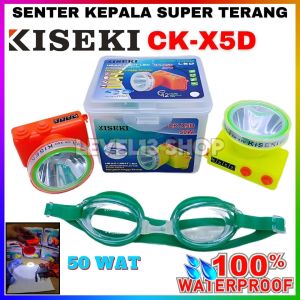 senter kepala selam kiseki 100 Watt ck-X8D/CK-X5D 50 Wat cahaya putih-indikator baterai-SUPER TERANG