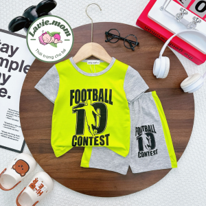 Bộ Quần Áo Trẻ Em Ngắn Tay MINKY MOM Phong Cách Hè Cho Bé 0-8 Tuổi 8-27kg Vải Thun Lạnh Mềm Mát TN-IN202