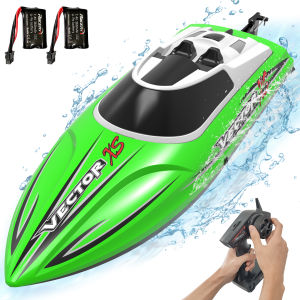 VOLANTEXRC RC Boat 2.4GHz 4CH 32kmh High Speed Racing Boat Control low voltage protection Self-righting Feature for Pool 2 Batteries 795-4 RTR
