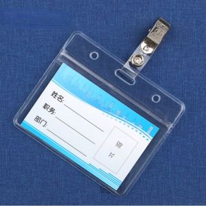 TINGTIAN PVC Bus Card ID Credit Card Access Card Work Certificate Badge Holders Work Card Holder Work Card Protection Cover Office Supplies
