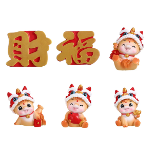 2026 Year of The Horses Sculptures Resin Fengshui Statue Luck & Wealth Statues Collection Figurines Gift Home Decors