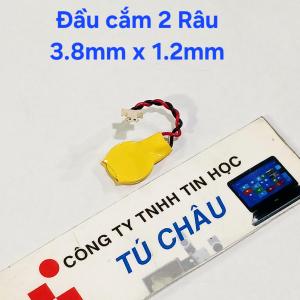 Pin 3V 1220 CR1220 / Đầu căm Pin 2 lổ 2 Râu (D x R): 3.8mm x 1.2mm (Pin cmos 1220 3V)