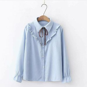 Haruka Blouse Atasan Kemeja Korea Style ( Size S M L XL XXL XXXL 5L Jumbo )