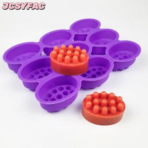 JCSYFAC 3D Silicone xà phòng khuôn massage hình dạng khuôn cho massage trị liệu xà phòng làm công cụ hình bầu dục Spa xà phòng khuôn thủ công phụ kiện