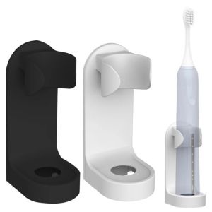 Electric Toothbrush Holder Traceless Toothbrush Stand Rack Wall-Mounted Bathroom Space Saving Bathroom Accessories