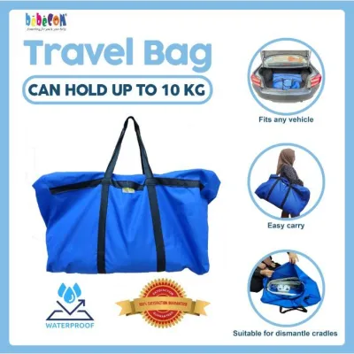 WATERPROOF TRAVEL BAG FOR BUAIAN TRAVEL FRIENDLY (WEIGHT SUPPORT UP TO 10KG) / SUITABLE FOR DISMANTLE CRADLE