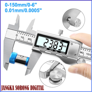 PENGIRIMAN CEPAT Taffware Jangka Sorong Digital LCD Vernier Caliper Micrometer 15CM SH20 / jangka sorong digital stainless alat ukur