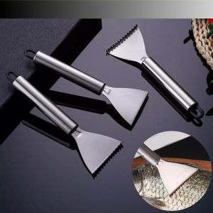 Dụng cụ bào vảy cá bằng thép không gỉ dùng cho gia đình Dụng cụ cạo vảy cá bằng tay-HAUSE