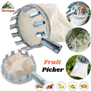 Termaya Garden Tools Fruit Picker Head Metal Fruit Picking Tools Fruits Catcher Kait Buah