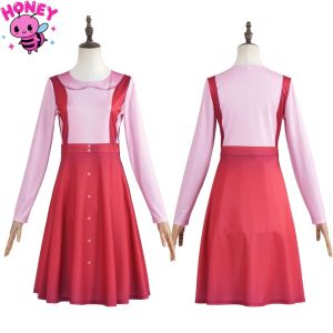 Game Cosplay Costume for Womens Pink Dress Puppet Set Movie Cosplay Stage Performance Costume Halloween Carnival Party Costumes2026