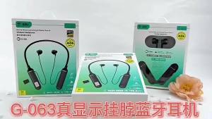 2025 Neck-mounted wireless Bluetooth earphones with ultra-long battery life digital display and high-definition sound for sports K Gaming Headset