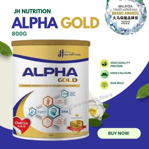 JH Nutrition Alpha Gold Milk Powder 800g Milk for Diabetics Blood Sugar Management Support