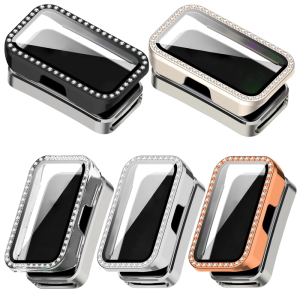 Screen Protectors Case For Band 9/8 Full Coverage PC Bumper for Smartwatch Protective Cover Case