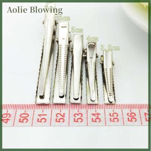 Aolie 50PCS Fashion Flat Metal Hair Clips Prong Flat Hair Clips Metal Hairpin