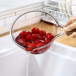 [Hot] Ca múc nước nhựa trong suốt ca múc nước Cozy Style tay cầm dài cao cấp