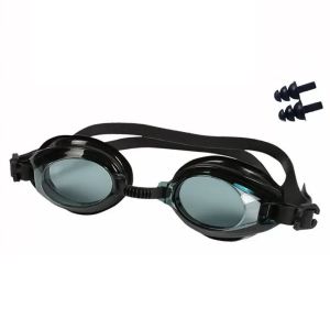 NOBLELYN Adjustable Head Strap Swimming Soft Silicone Eye Seal HD Clear Lens Waterproof Swim Eyewear Practical Earplug UV Protection Swim Water Sports